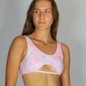 NWT Set - Sunkissed Coconut Pink Kiss Spice Bikini Top and Bottoms Medium
